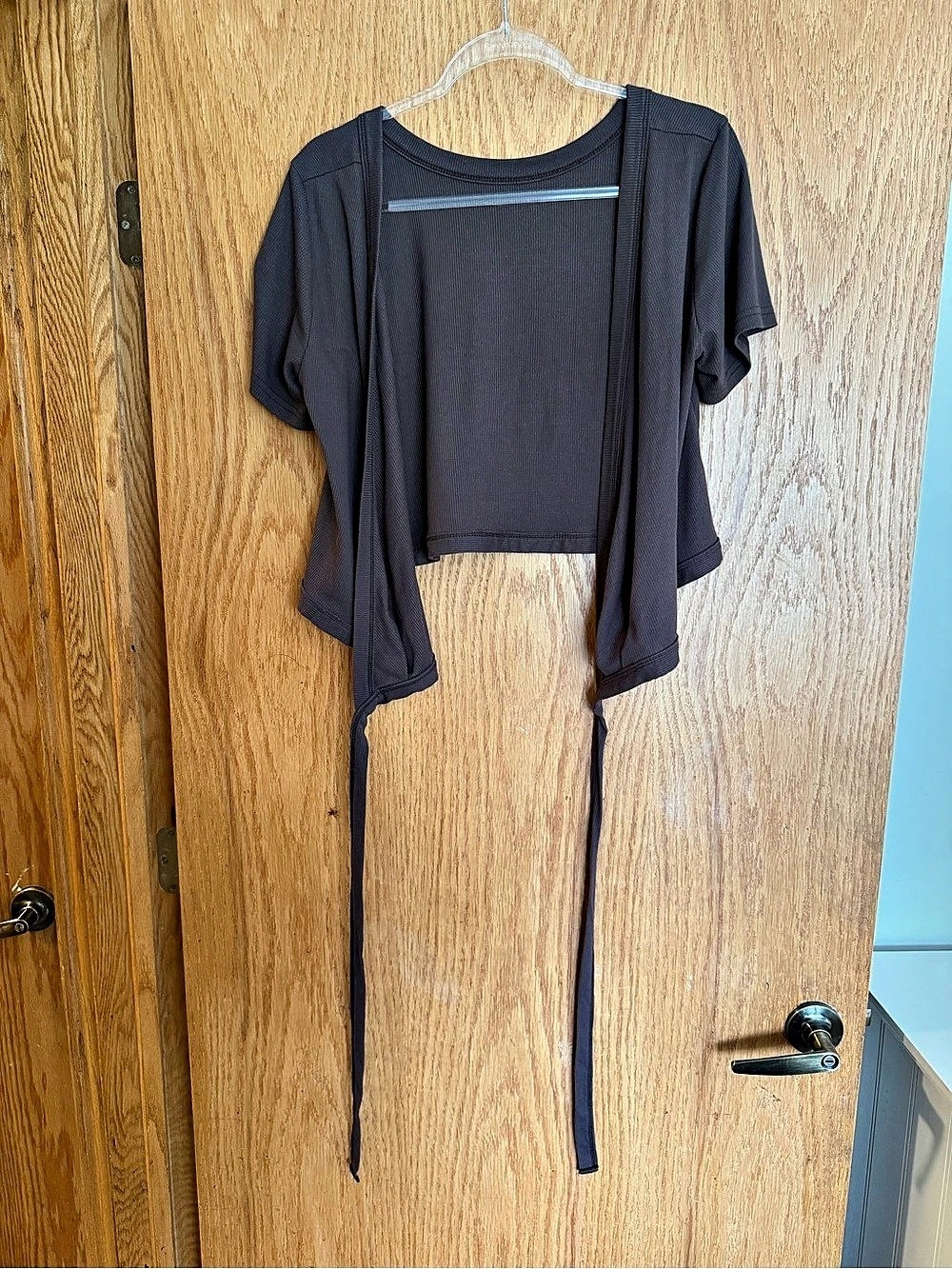 Latched Mama Wrap Short Sleeve Top